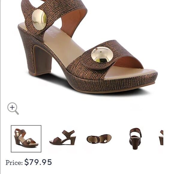 PATRIZIA DADE Brinze Dade Party STRAP SANDAL SIZE 10 - Picture 2 of 13